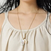 Hadavataペンダント:ミックスチェーンと聖母子のヴィンテージメダイユ