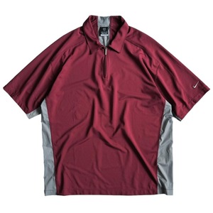 NIKE GOLF s/s zip up polo shirt