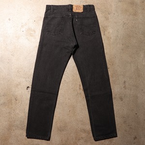 稀少 黒タブ 32×30 Levi’s 505 USA サルファーブラック デニムパンツ リーバイス