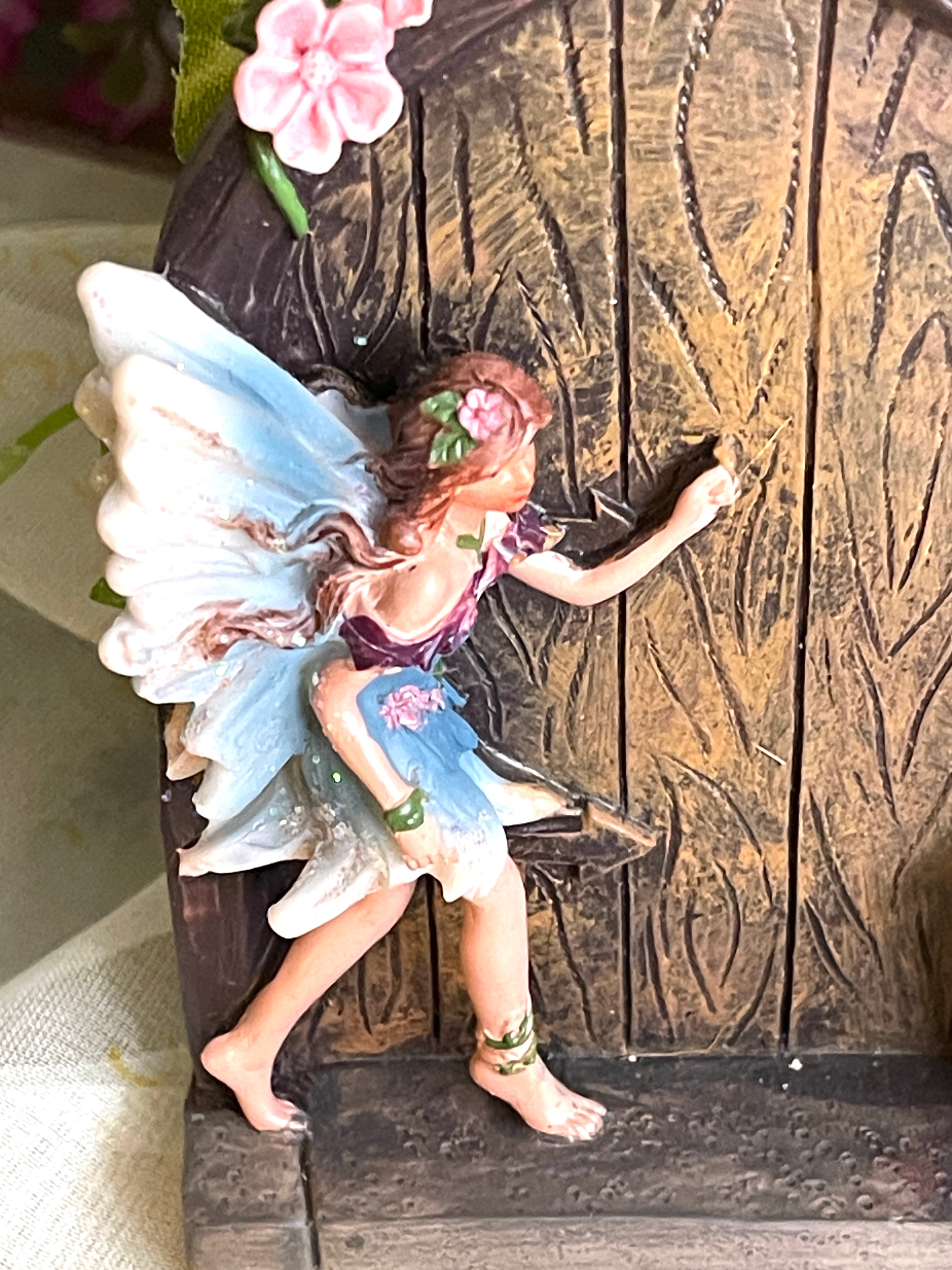 ◇妖精と扉◇ブルーの妖精◇オレンジの妖精◇オーナメント◇Fairy Land