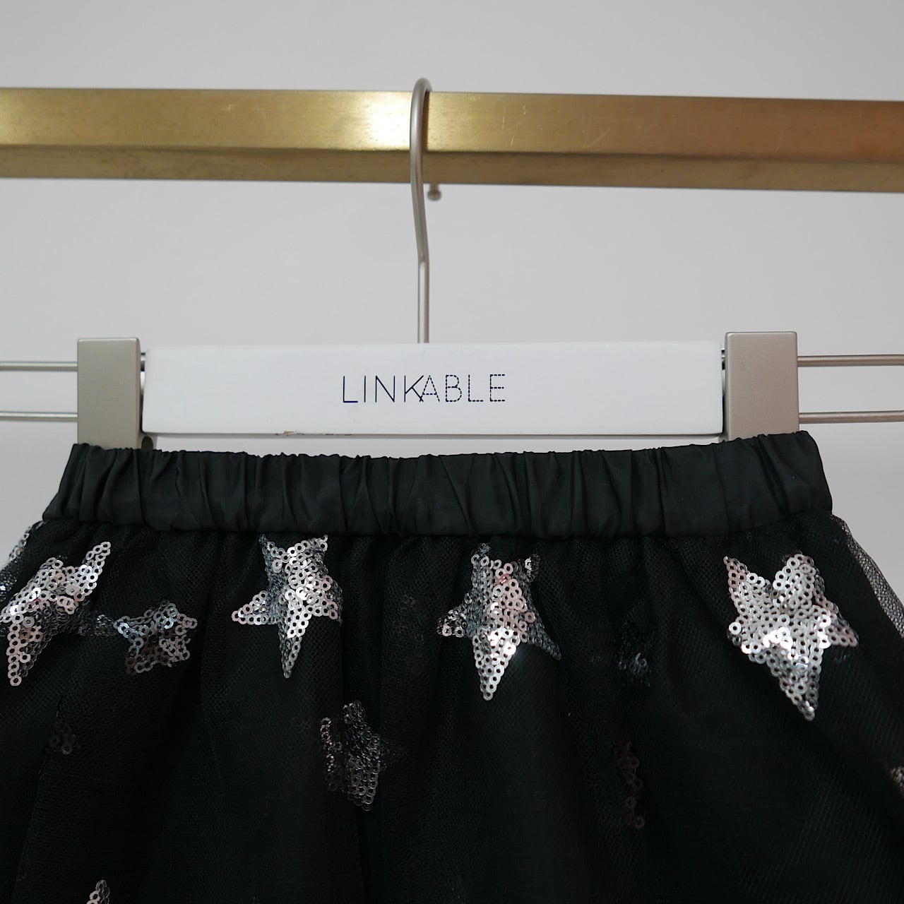 linkable リンカブル 切り替えチュールスカート（ブラック） LINKABLE リンカブル 切替チュールスカート - メルカリ