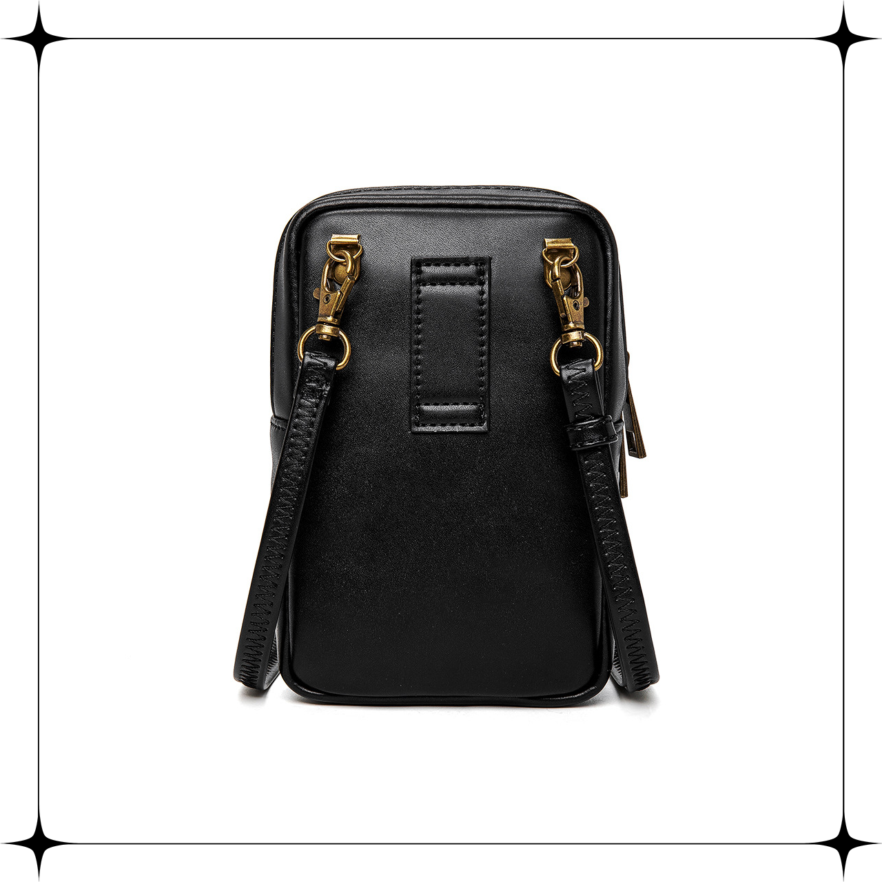 COACH クロスボディバッグ スマホショルダーバッグ ブラック レザー 
