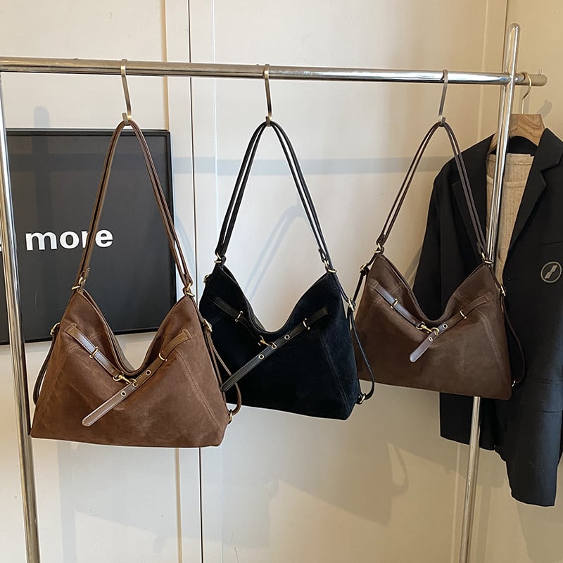 スエード トートバッグ 3WAY ショルダーバッグ レディース バッグ 斜