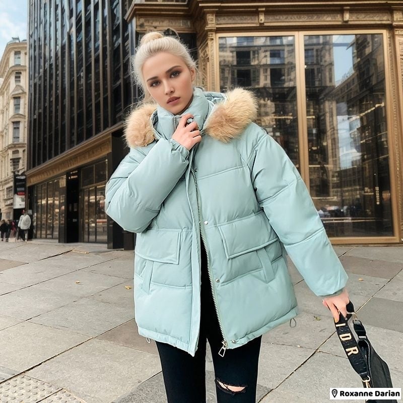 ダウンジャケット レディース フード ファー 防寒 保温 アウター