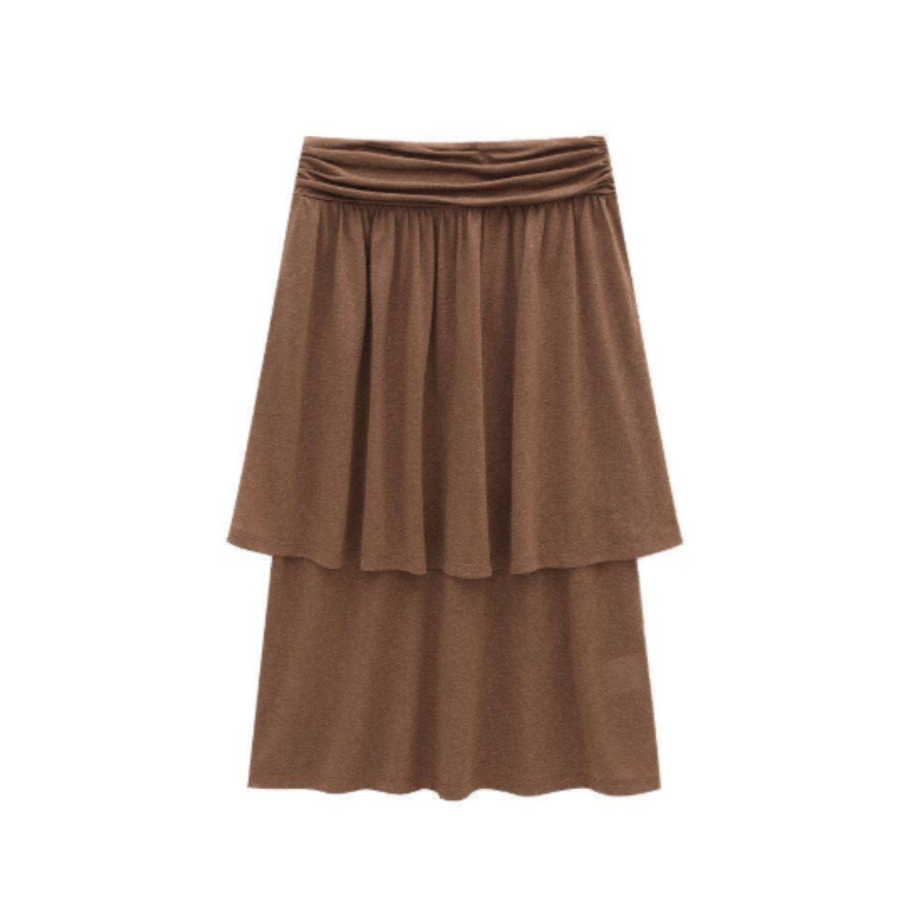 Voile Tiered Midi Skirt F0585