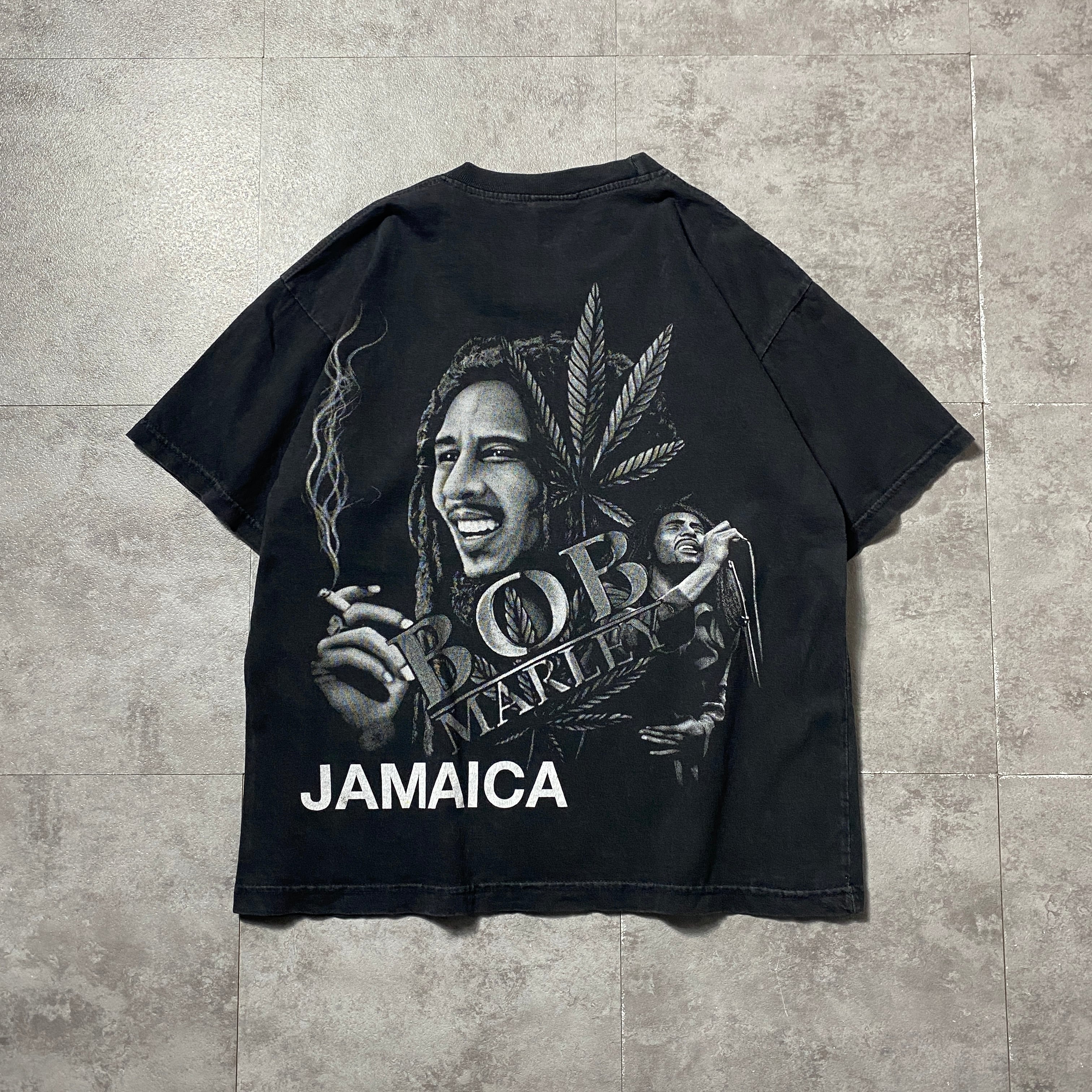 90's 00's HOT-ICE BOB MARLEY ボブマーリー レゲエ 両面プリント