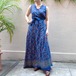Vintage Indian cotton wrap dress／ヴィンテージインド綿  ラップドレス