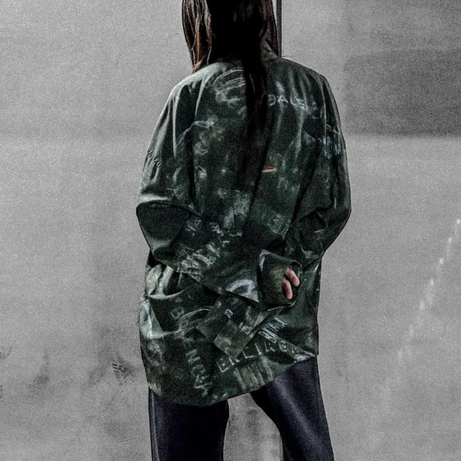 BALENCIAGA】L/S Cocoon Shirt | AYIN