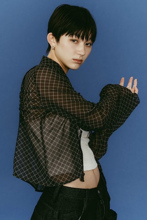 Sheer Collared Blouse / BLACK