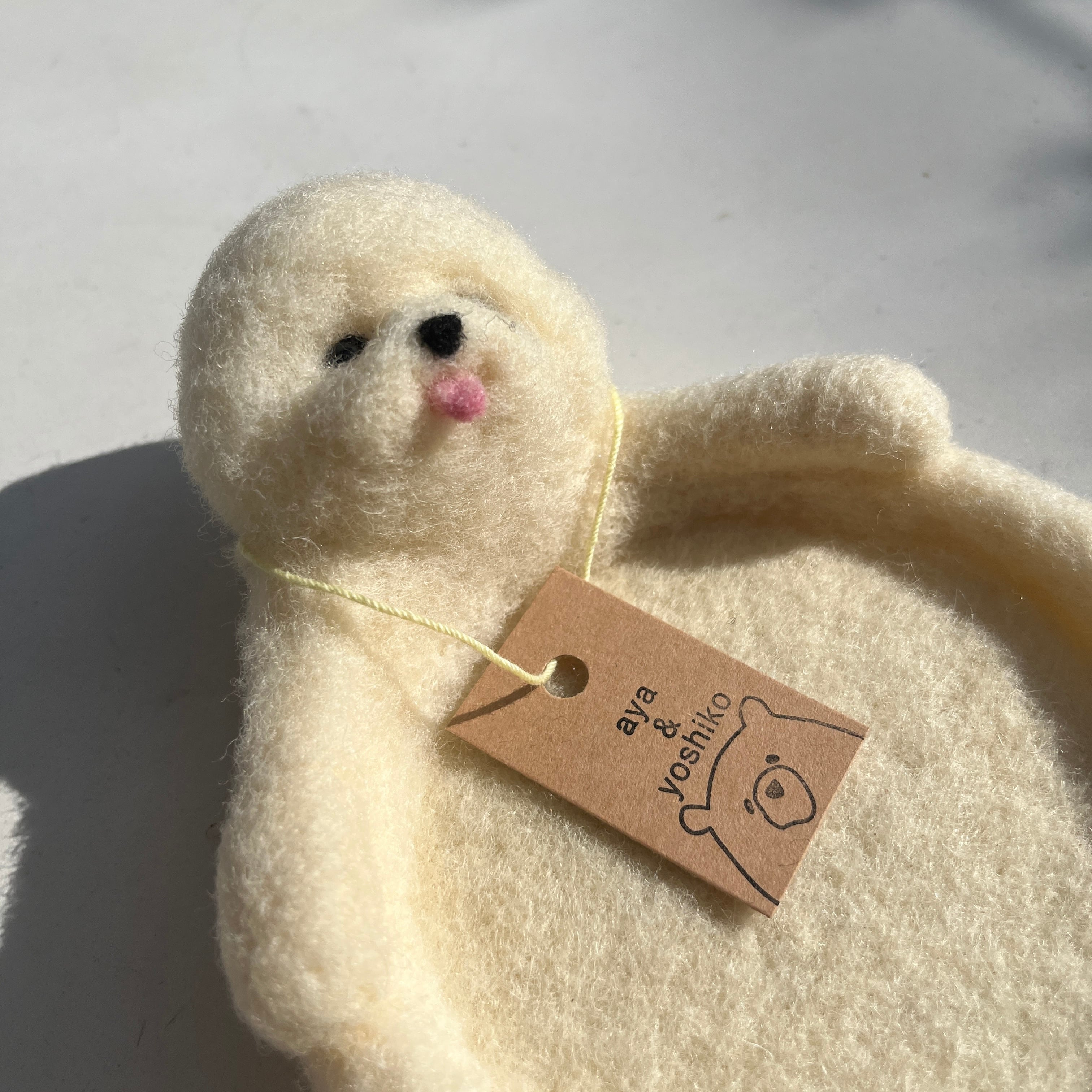 aya&yoshiko ビションフリーゼ コースター