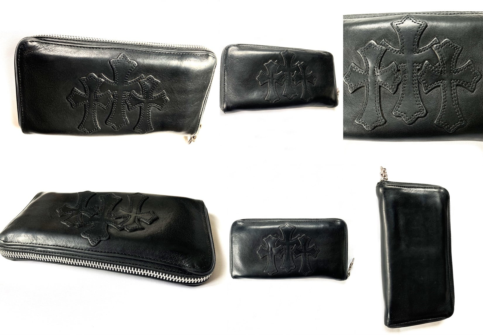 ア*ラ様 CHROME HEARTS ダガー ジップ 長財布 ブラック 国内正規 原本 ギャラ付き CHROME HEARTS クロムハーツ ダガージップ