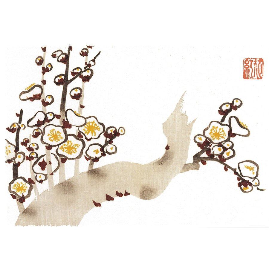 日本画ポストカード中村芳中 光琳画譜はがき 梅 | caeru