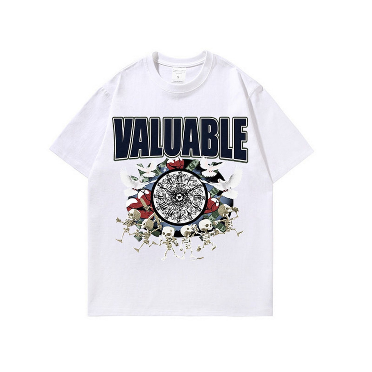 VINTAGE ストリート スケルトンアーミー Tシャツ T874