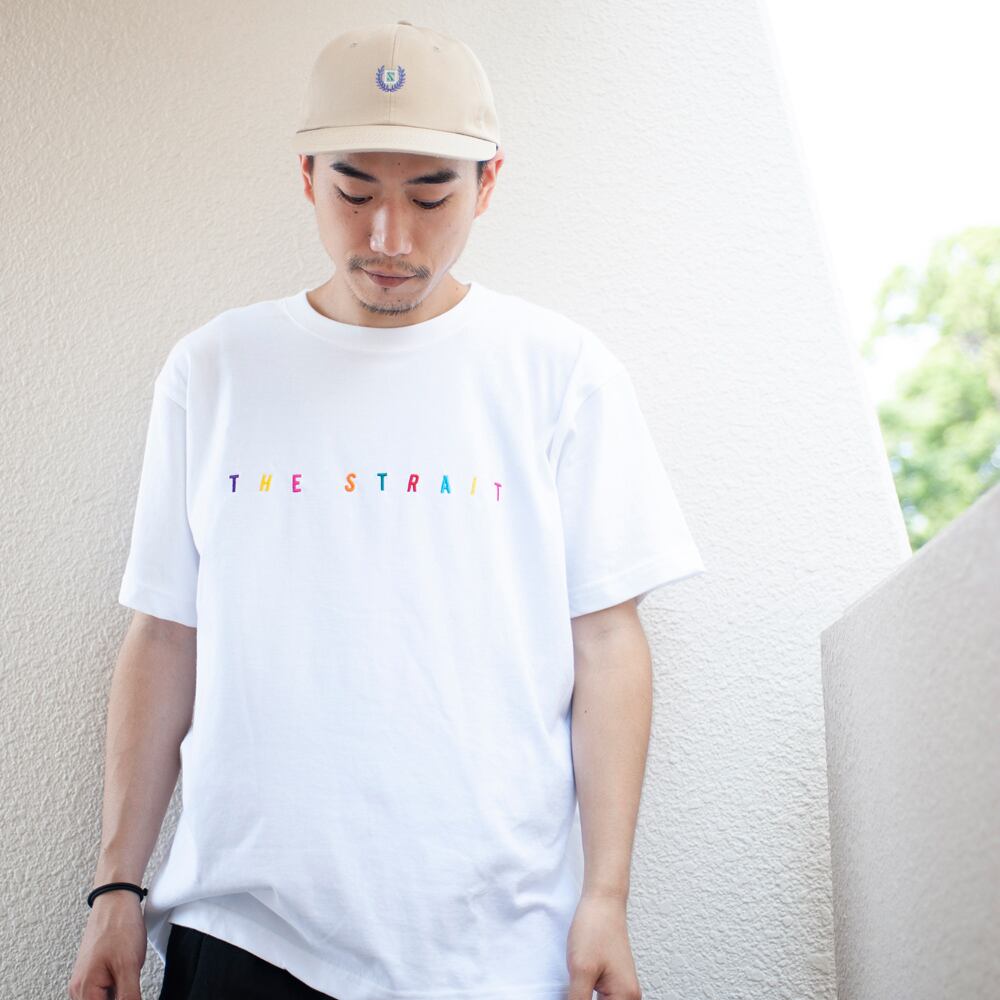 MULTI COLOR LOGO T-SH #WHITE | STRAIT powered by BASE