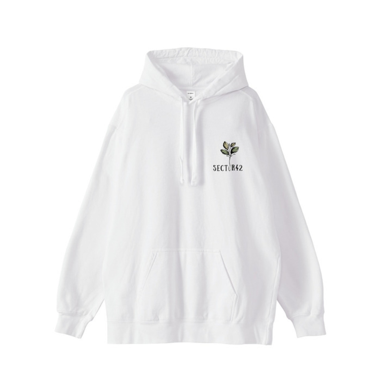 BLOOM YOURSELF　Garment dye Hoodie White [T0012]