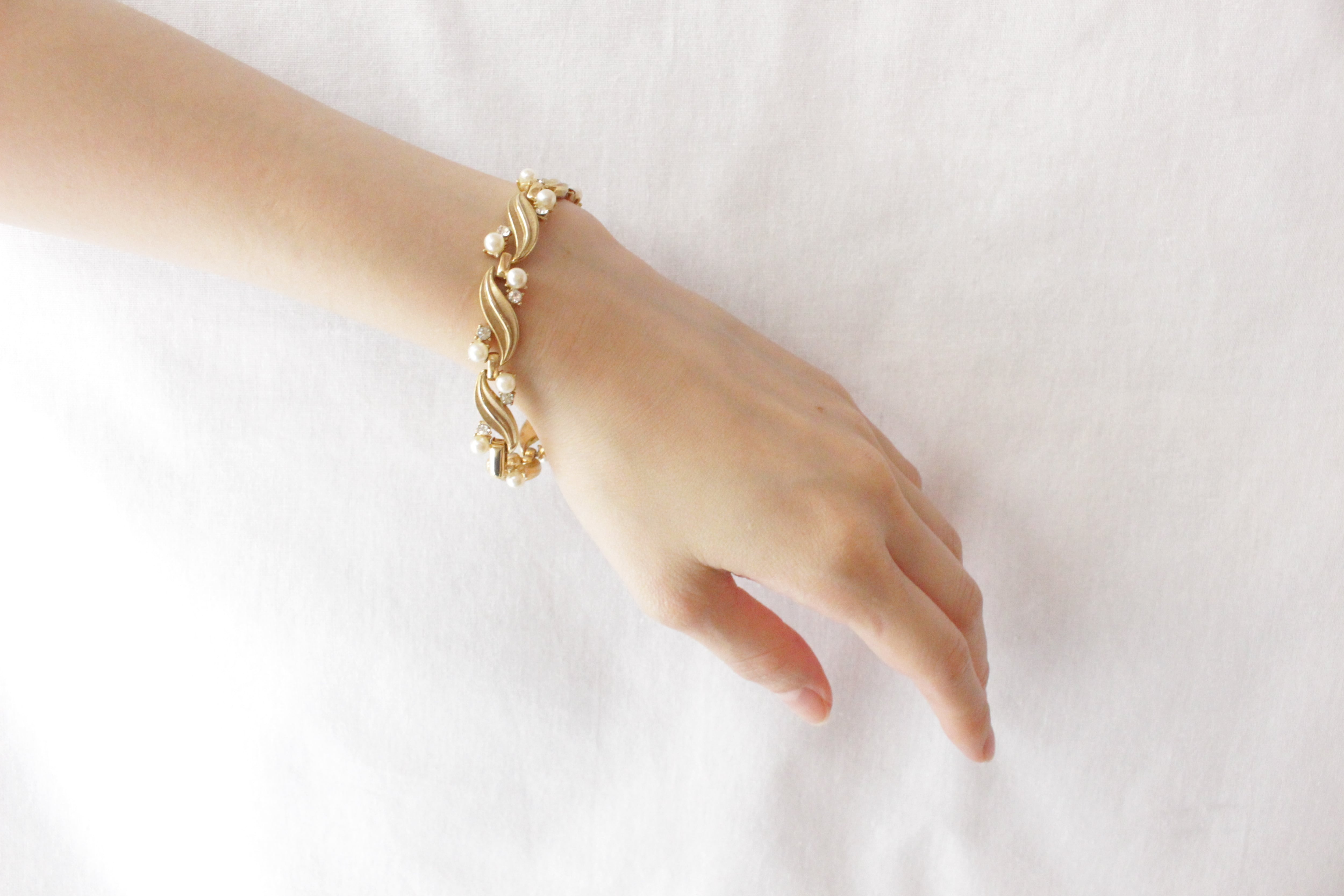 trifariパールブレスレット lot20545