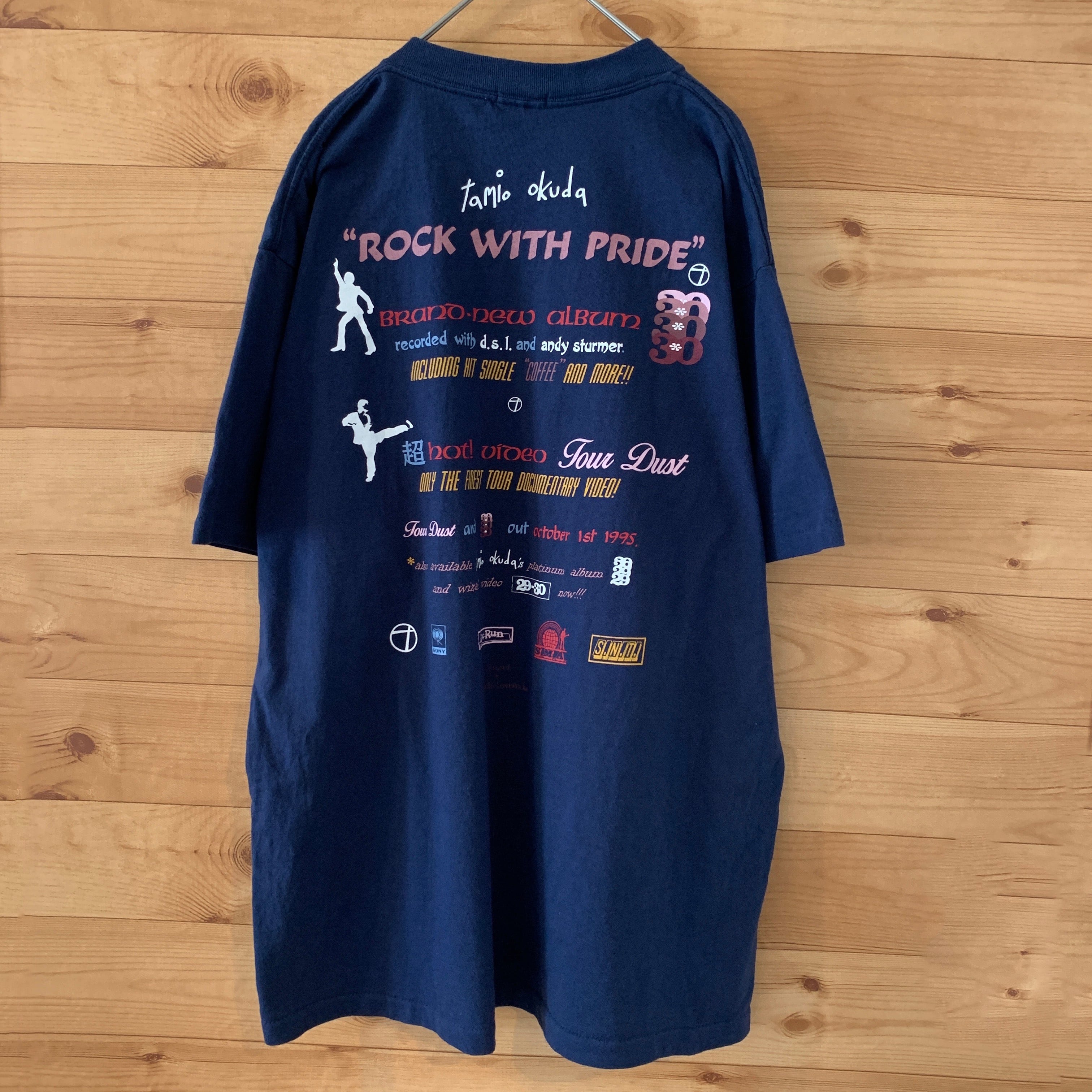 ONEITA】90s USA製 奥田民生 半袖 Tシャツ 当時物 バックプリント 