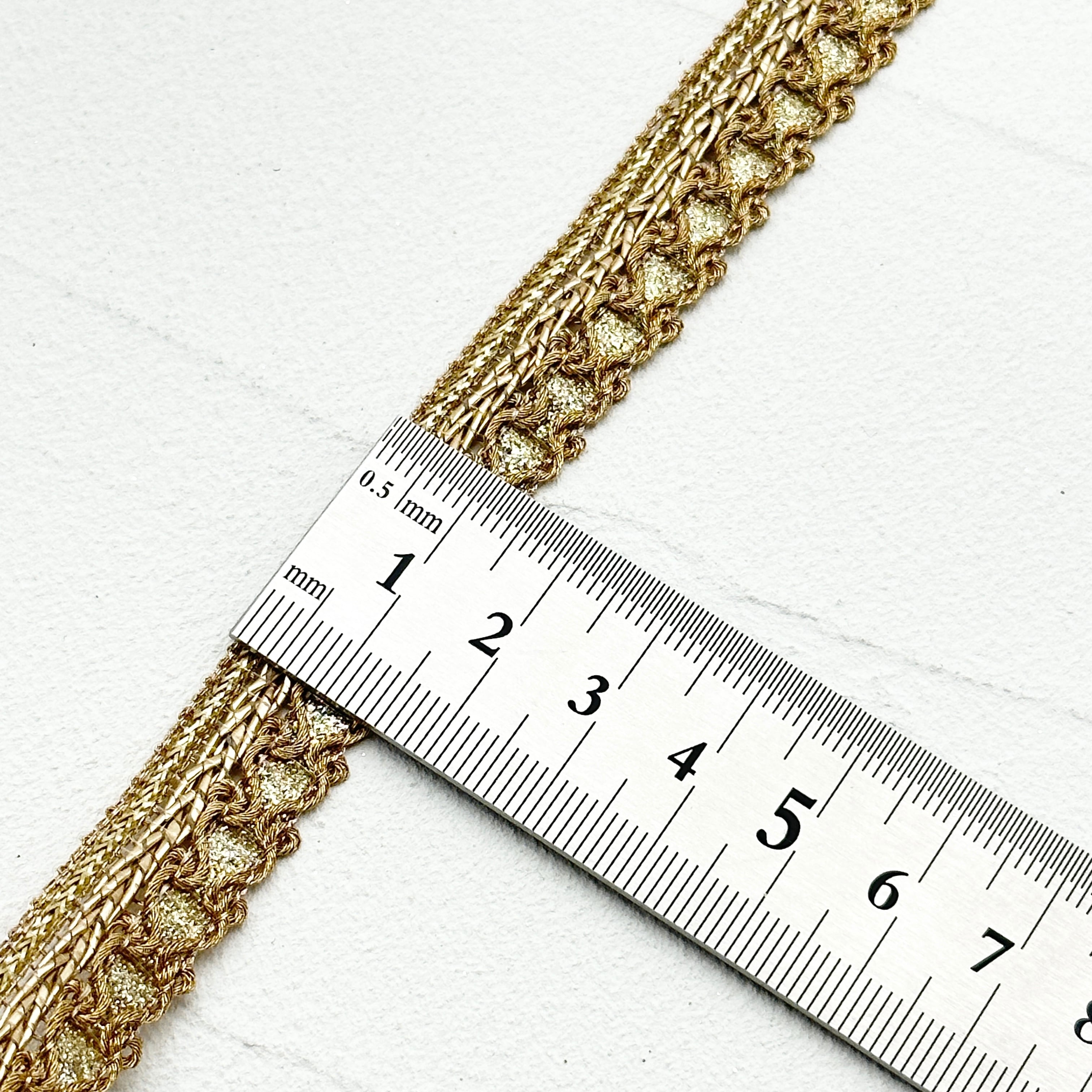 ブレード Hタイプ [ゴールド] 9014 | インド刺繍リボン専門店Rino Ribbon
