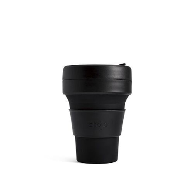 stojo ポータブルカップ 355ml（インク/ブラック）POCKET CUP