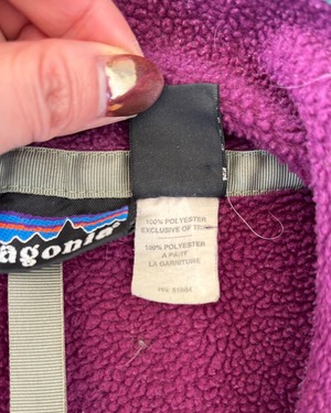 -Patagonia- Vintage 90s L Fleece snap T