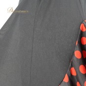 フラメンコ 衣装 ファルダ スカート 黒 赤 水玉 ドット フリル ICHIOKU イチオク ブラック系 レッド系 ダンス パーティ 発表会 フリル フレア スカート 大人サイズ プリント スカート おしゃれ ステージ衣装 踊り レディース フェス レディースファッション