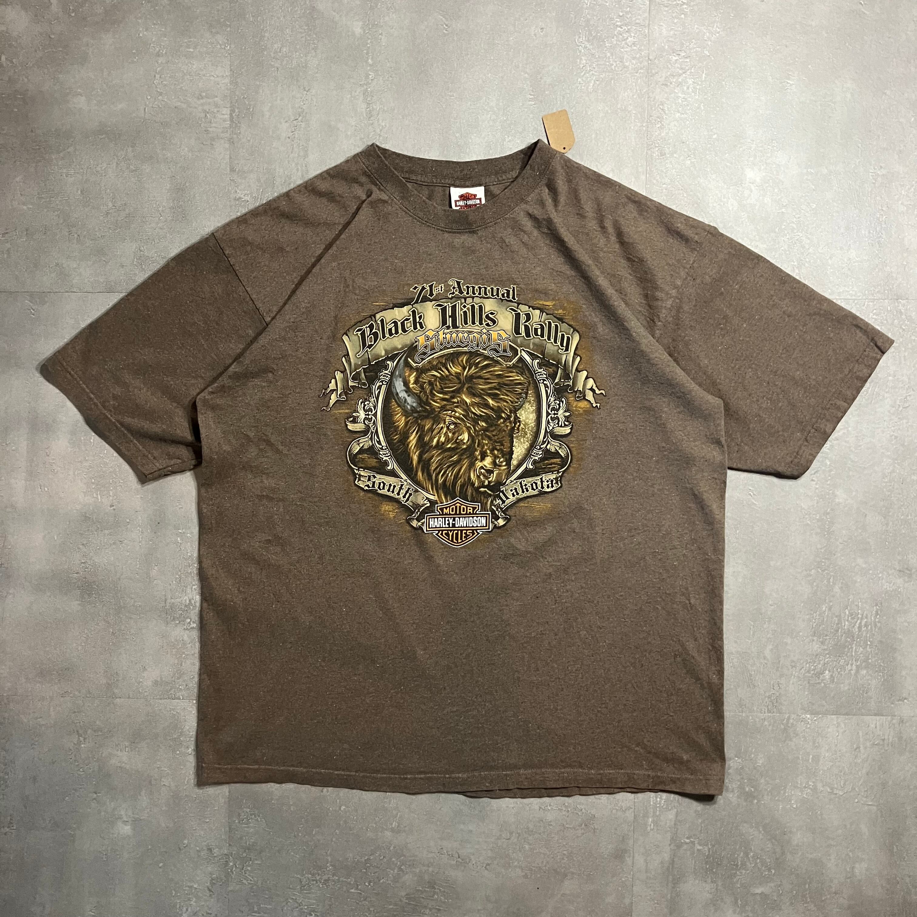 《XXL size》Harley-Davidson ハーレーダビッドソン 00s usa製 プリントTシャツ 両面プリント No.3709