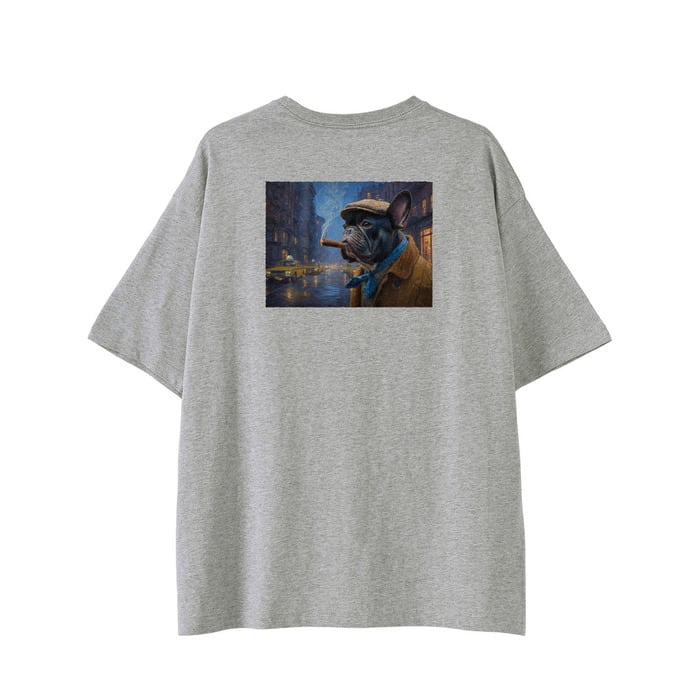 CIGAR BUHIビックシルエットTシャツ(Grey)