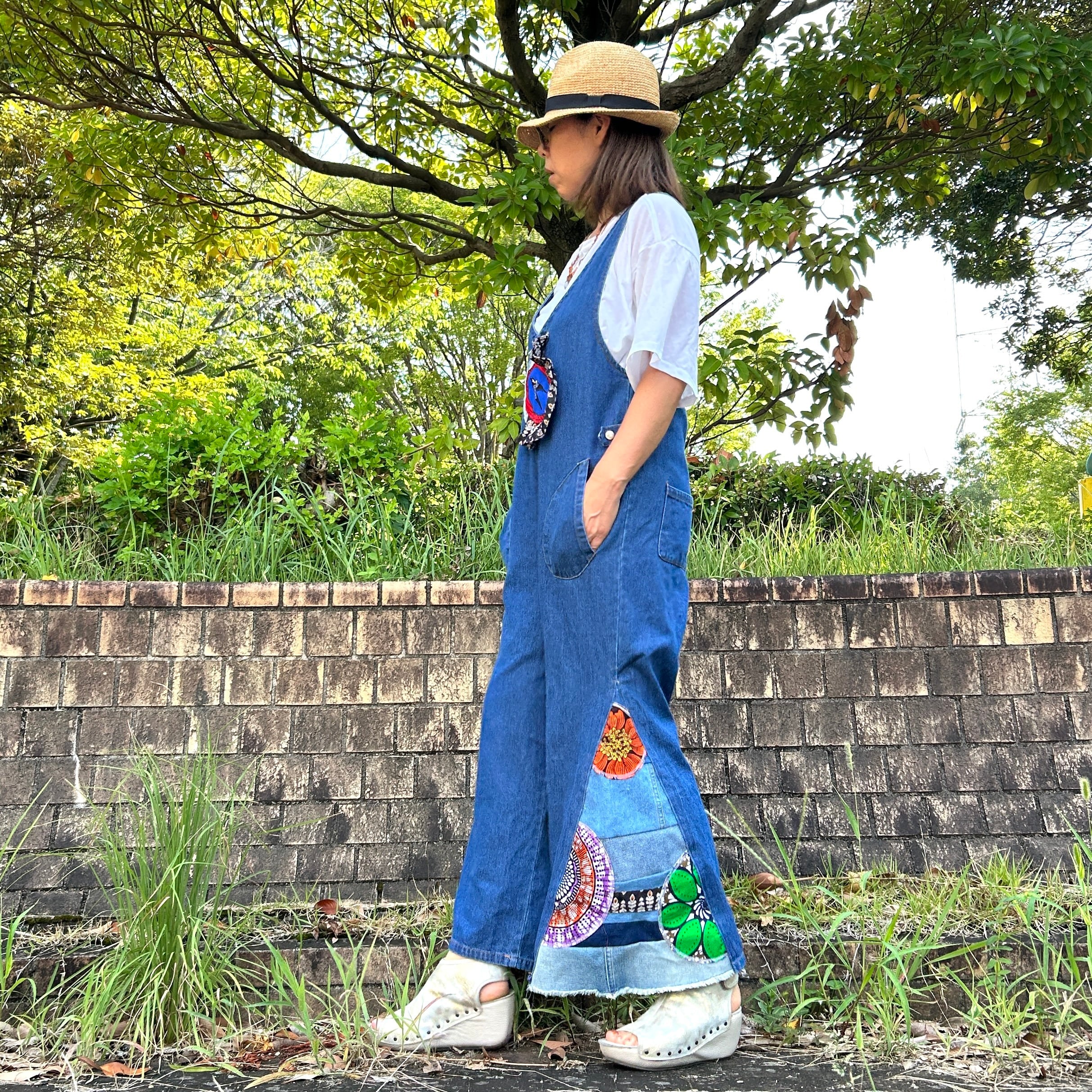 専用　アフリカン　サロペット アフリカンリメイクサロペット | アジアン雑貨ルチュ