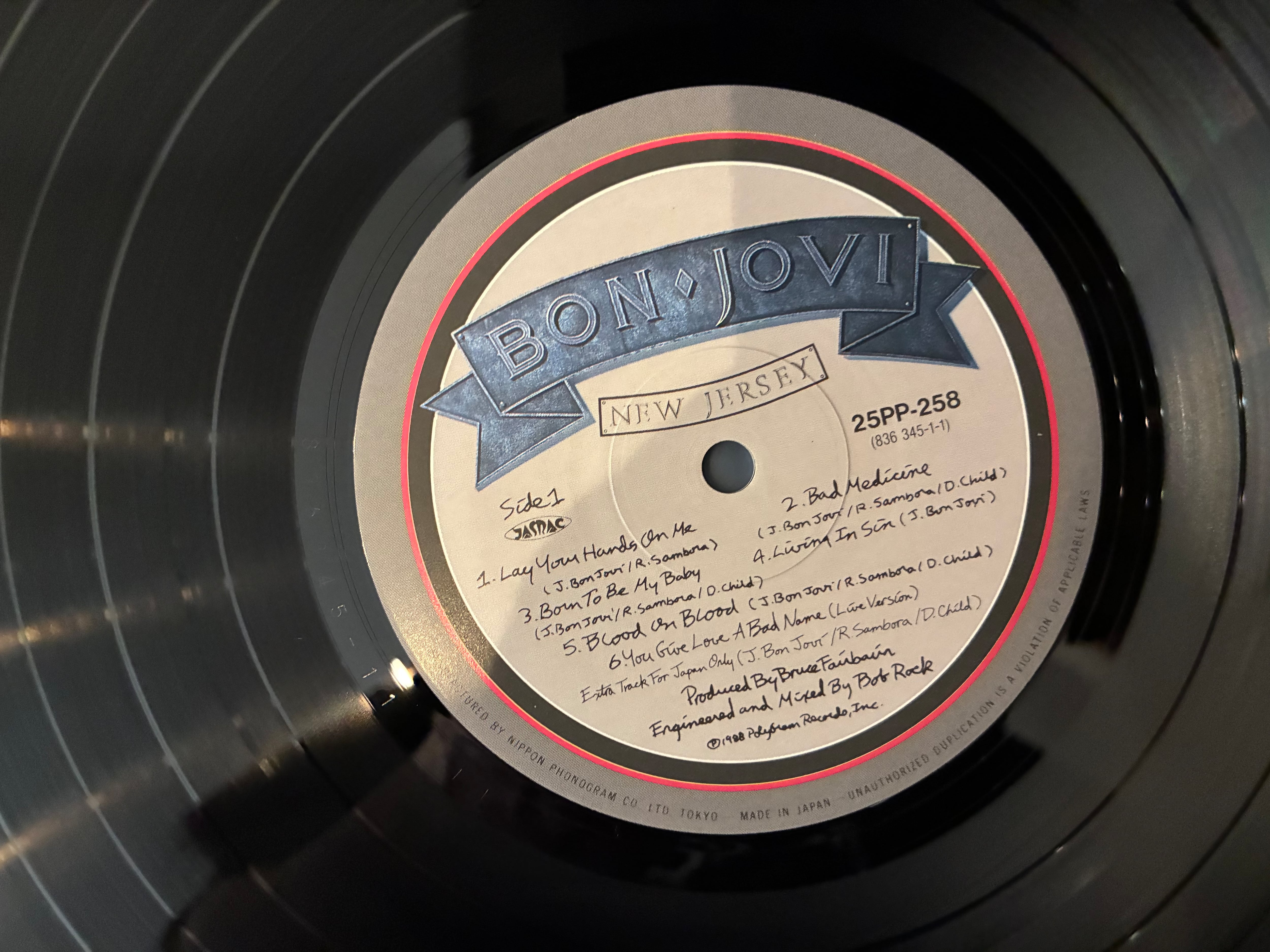 BON JOVI / NEW JERSEY | sixteen records (シックスティーンレコード)