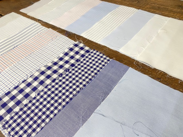 メンズドレスシャツ生地　はぎれ　ALBINI  THOMAS MASON