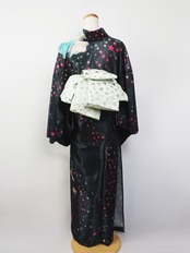 【受注商品】Rumi Rockきもの「バーズアイ ぺルセポネの春」　[A946]