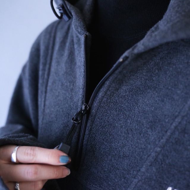 "American Eagle" XXL over silhouette half-zip fleece parka