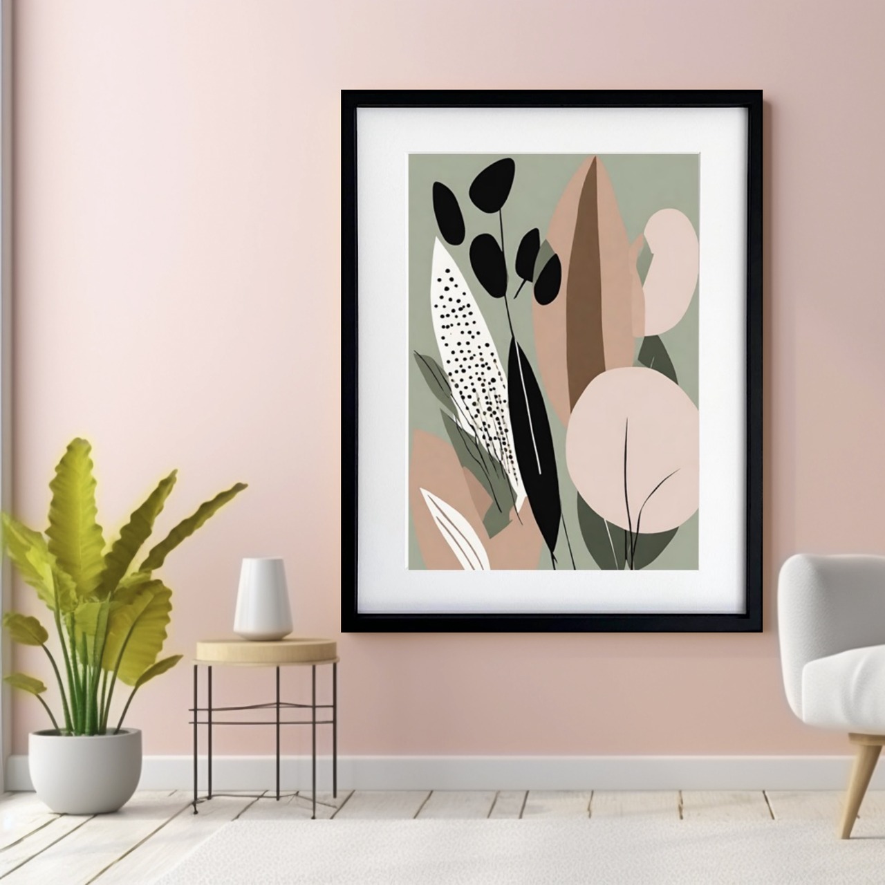 Calm｜静けさを纏うミニマルアートポスター｜余白が美しいシンプルインテリアに映える上質デザインで空間をやさしく整える一枚A2ポスター