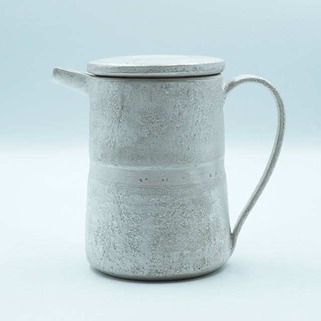野田里美　足付 長板皿　銀彩 企画展】侘び銀彩 足付長板皿 【野田 里美】 | 器 ギャラリー 香綵