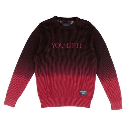 DARK SOULS X WELCOME - YOU DIED LOOSE KNIT SWEATER
