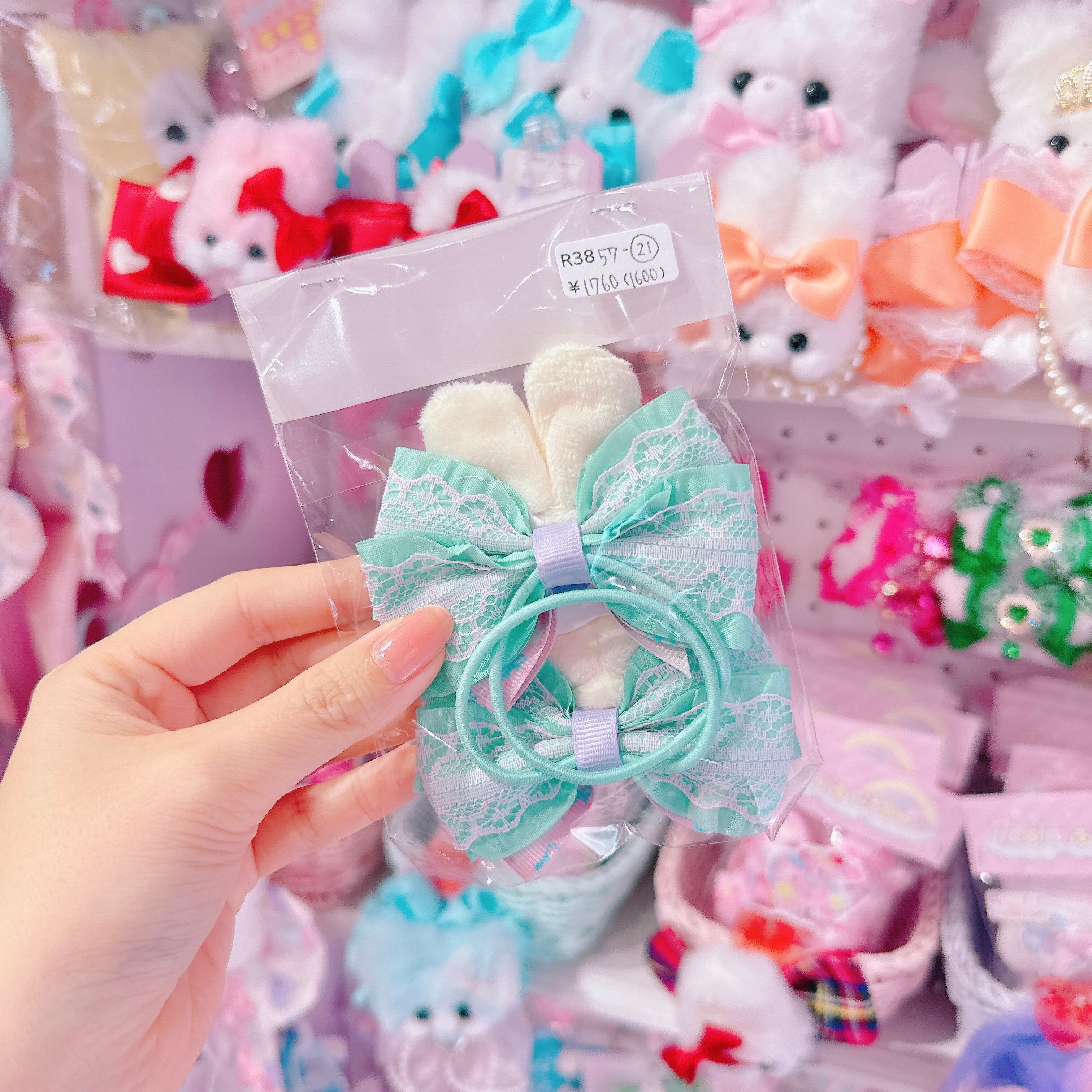 【R38】57-21うさみみツインヘアゴム