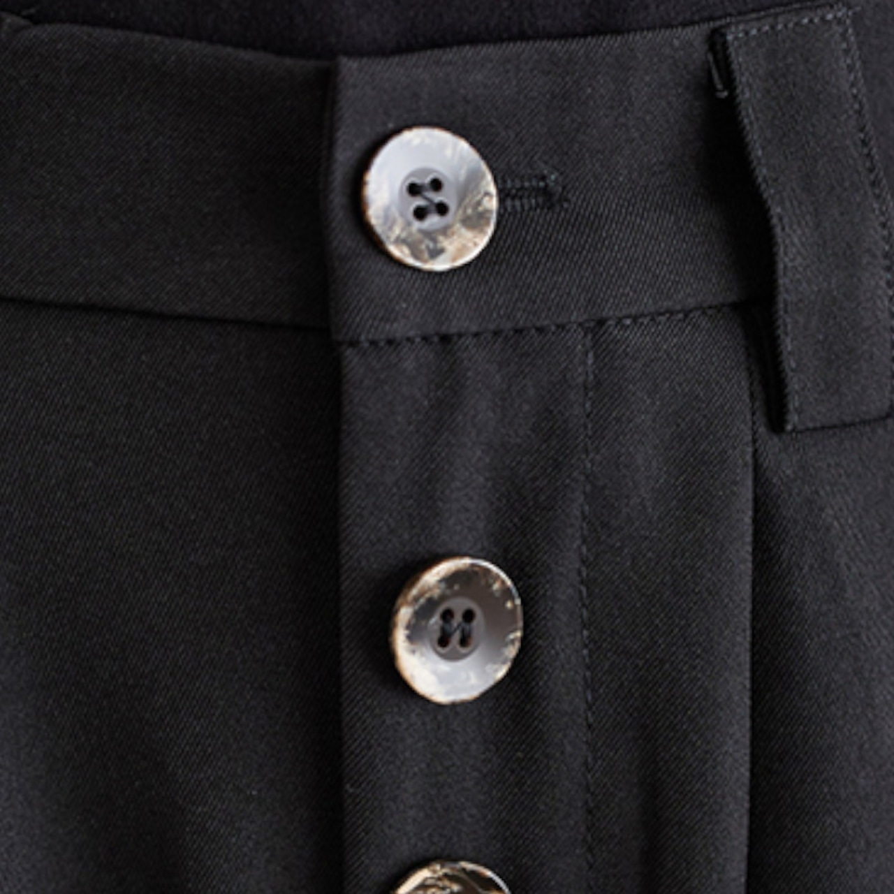 ボタンディテール アシンメ ロングキュロット 00012