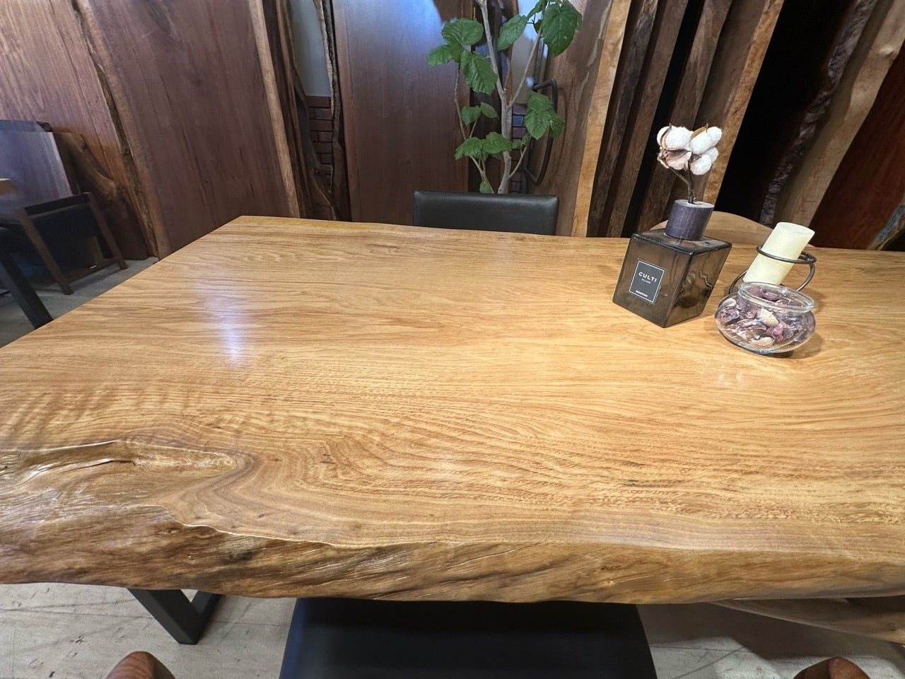 タモ_2040×700-800-890×50_浅草本店_テーブル天板/一枚板 251471 t001