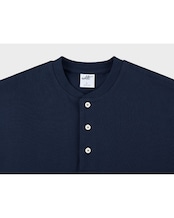 ボタンフロントヘンリーネック半袖Tシャツ S0516