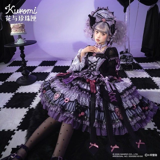 サンリオコラボ クロミちゃんワンピ ネックレス付き｜3月10日締切予約商品 6月出荷