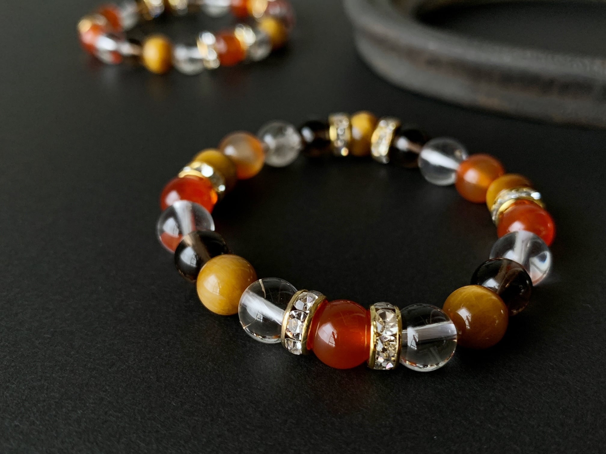 ユニセックス】思い通りに人生を変化させるカーネリアン＆タイガーアイ