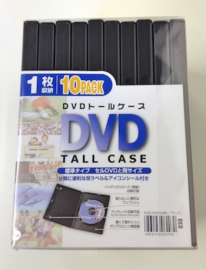 ELECOM/エレコム　DVDトールケース/ブラック/10枚組　CCD-DVD03BK