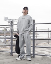 【#Re:room】3D LOGO SWEAT BIG TRAINER［REC869］