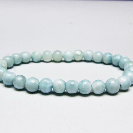 ラリマー ブレスレット 6mm 一点物 メール便可 [M便 1/10] 111-45331