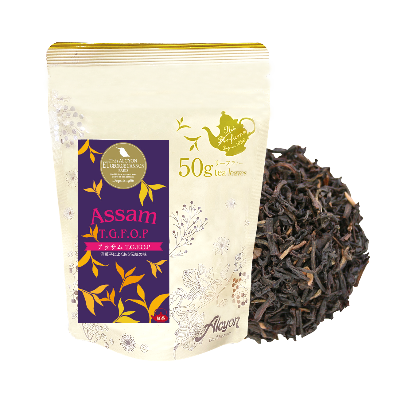 ※TBではありません≪茶葉50g入り≫【洋菓子によくあう伝統の味】 アッサムT.G.F.O.P