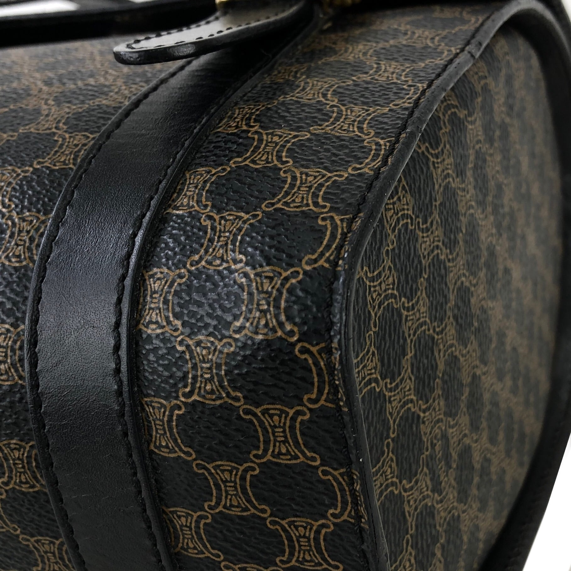 CELINE セリーヌ マカダム ブラゾン金具 ハンドバッグ トートバッグ