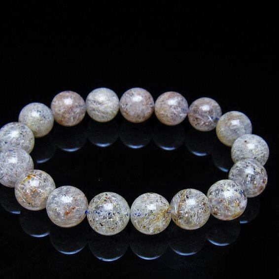ホワイトガーデンファントムクォーツ ブレスレット 12mm 一点物 メール便可 [M便 1/10] 111-42509