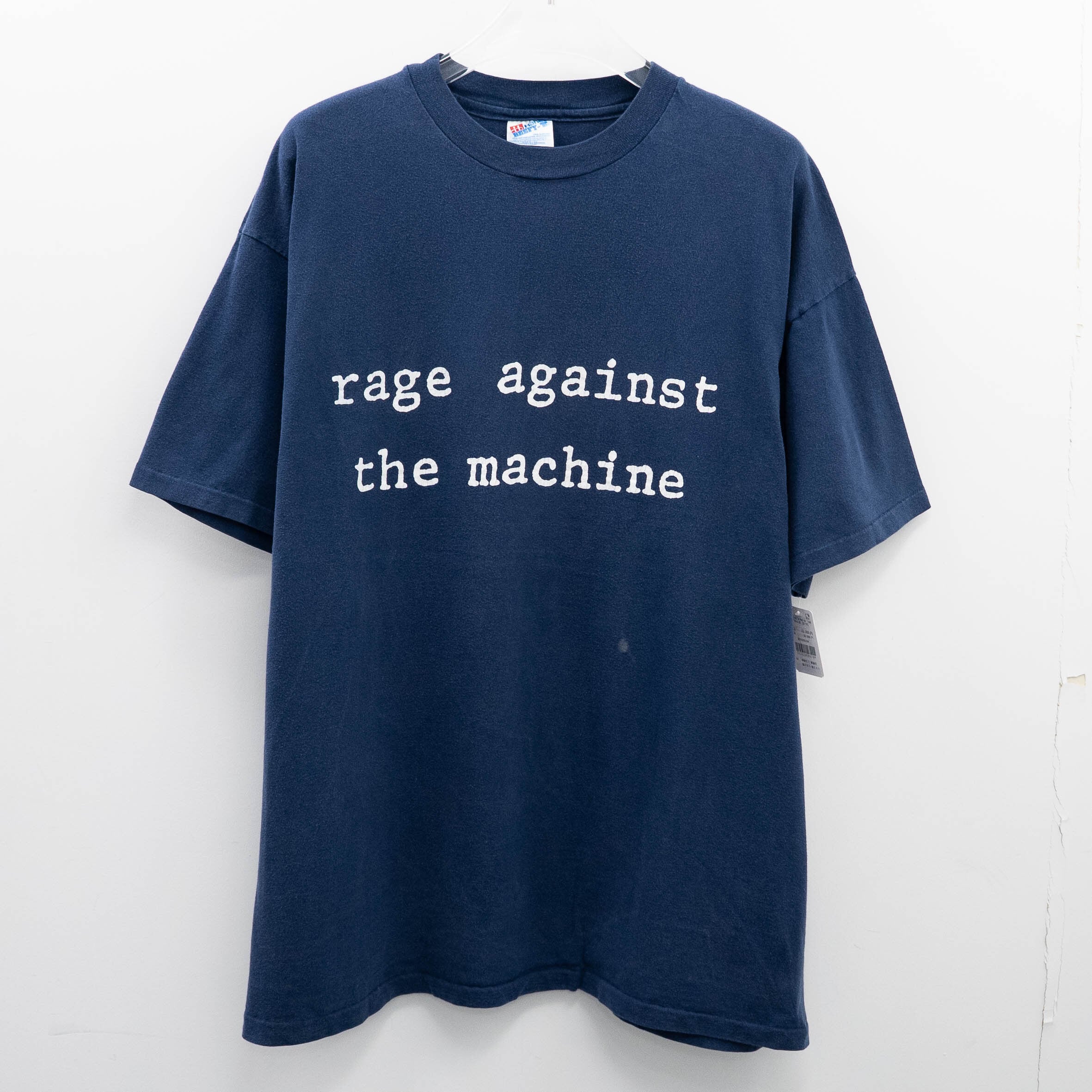 Rage Against The Machine " Logo Navy " Hanes XL 【E8-164】