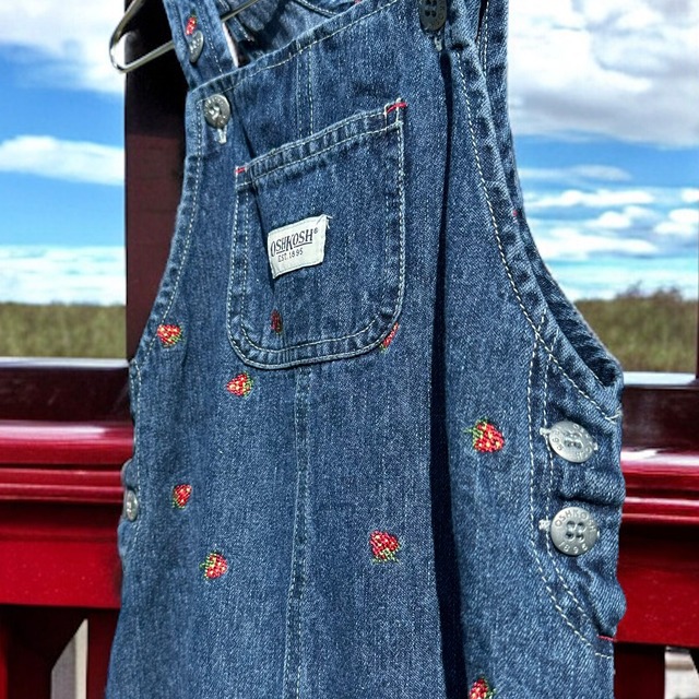 【KIDS】OshKosh strawberry jumper skirt size:6