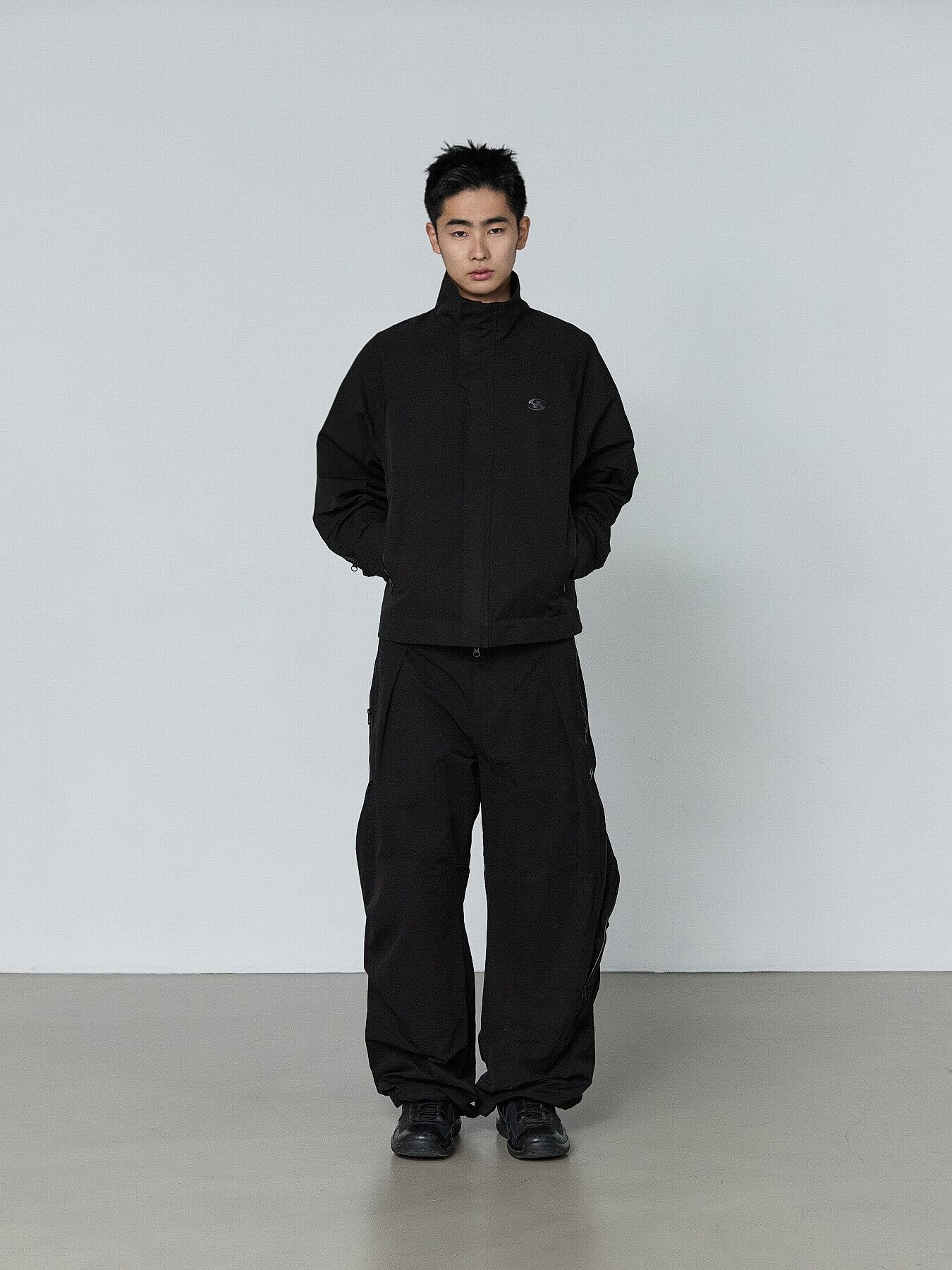 SAN SAN GEAR] AFFINE CURVE PANTS [BLACK]_26SS 正規品 韓国ブランド